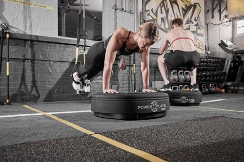 Power Plate Move Vibration Plate Machine - Professional Whole Body Vibration Platform for Home Gym, Weight Loss & Recovery - Compact Design with PrecisionWave Technology, 6 Modes & 300lb Capacity - style: Black MOVE