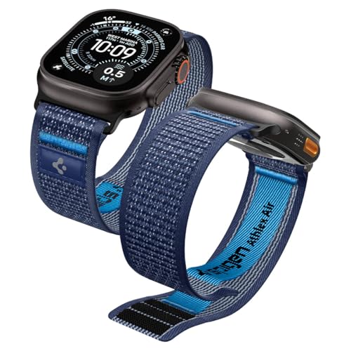 Spigen for Apple Watch Band, Compatible with Ultra 3/2/1 49mm, Series 11/10 46mm, 9/8/7 45mm, SE3/SE2/SE/6/5/4 44mm, 3/2/1 42mm - color: Active Navy Blue
