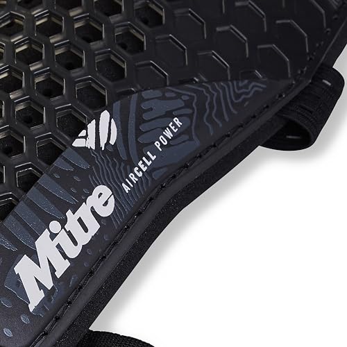 Mitre Unisex Soccer Shin Guards - color: Aircell Power Black/White, size: X-Small