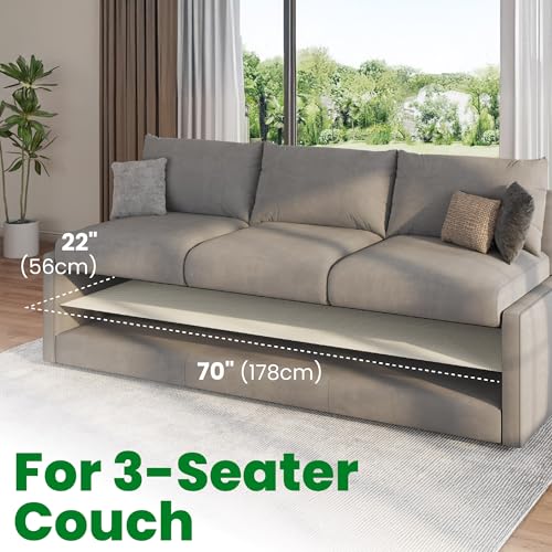 ECOHomes Non Slip Couch Cushion Grip Pad (3 Seater 22" By 47") | Keep Sofa Cushions from Sliding, Couch Cushion Pads, Anti Slip, Sofa & Patio Grips, Mattress Gripper Stopper, Prevent Sliding - size: 3 Seater Couch (22" By 70")