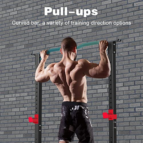 Power Cage Height Adjustable Squat Rack Home Gym Power Tower Multi-Function Pull Up Station Strength Training Squat Stand Barbell Rack - style: Power Cage