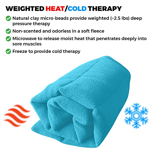 Microwavable Heating Pads 1 Piece Natural Moist Heat Pad for Back Pain, Neck and Shoulders, Nerve, Cramps, Lower Lumbar Relief - size: 1 Count (Pack of 1)
