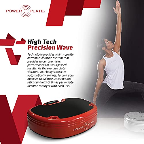 Power Plate Move Vibration Plate Machine - Professional Whole Body Vibration Platform for Home Gym, Weight Loss & Recovery - Compact Design with PrecisionWave Technology, 6 Modes & 300lb Capacity - style: Silver MOVE