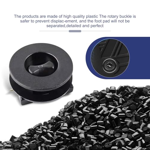 WZP 4PCS Car Carpet Fixing Clips, Plastic Interior Floor Mat Fasteners, Auto Carpet Retainers, Non-Slip Car Mat Fixation Clamps, Universal for Most Vehicles (Black)