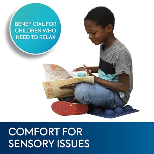 Bouncyband SitSmart Sensory Chair Pad for Kids – Fidget Pad Features 2.25” Diameter Silicon Bumps Ideal for Promoting Sensory Regulation and Improving Focus Anywhere – 12.5” x 11” Kids Toy Ages 3+
