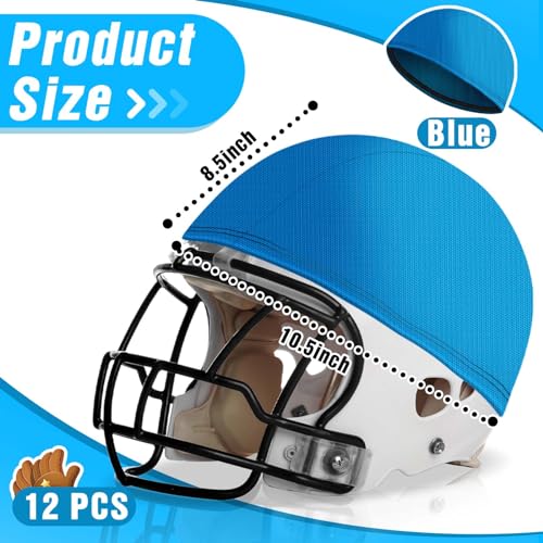 Ramede Football Helmet Covers for Practice Scrimmage Cap Helmet Cover Scrimmage Cap for Youth Adult Football Hockey Training Accessories 10.4 Inch in Diameter - color: Blue, size: Regular Style