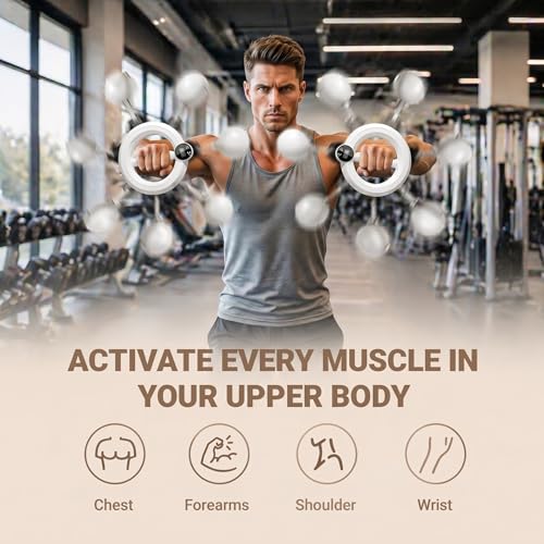 Infinity Hoop Arms, 360 Rotating Wrist Forearm Trainer for Exercise, Arm Infinity Hoop for Shoulder & Chest, Home Workout Equipment