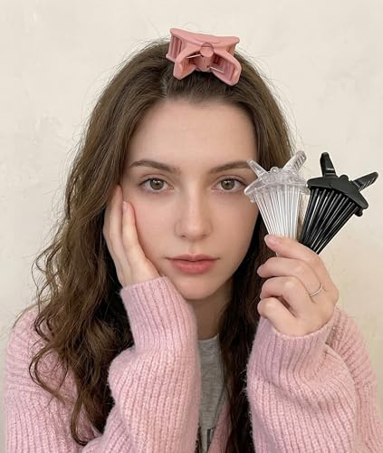 Volume Pincher Hair Volume Clip - Root Lift Volumizing Hair Clips for Men Women High Crown & Bangs, Strong Grip, Lightweight (Transparent)