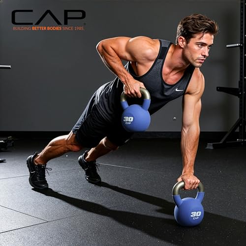 CAP Neoprene Coated Kettlebells - Multiple Sizes - size: 15.0 Pounds