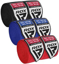 RDX Boxing Hand Wraps 4.5M / 180 Inches – Mexican Style Semi-Elastic MMA Inner Gloves - Wrist Support for Muay Thai, Kickboxing, BJJ, Karate - Thumb Loop & Hook and Loop Closure - Cotton & Nylon Blend - color: Pack of 3 Multi Color