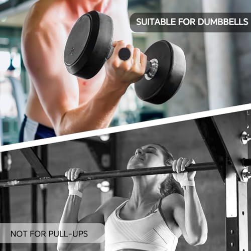 Anti-Slip Workout Grips - Widened and Thickened Rubber Hand Protector Ryptfit Grips for Weightlifting, Pull-ups, Gym for Men and Women, Silicone Gym Grip Pads, Soft, Pal - color: Black