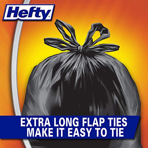 Hefty Load & Carry Heavy Duty Contractor Large Trash Bags, 42 Gallon, 26 Count - size: 26 Count (Pack of 1)