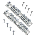 Ground Bar Kit for Square D 2 Pack | 9 Terminal Grounding Bar Compatible with Schneider Electric Load Centers - size: 9 Terminal