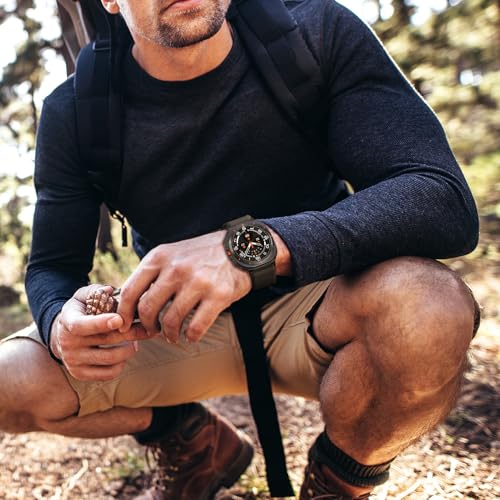 Trail Band for Samsung Galaxy Watch Ultra Bands 47mm Men/Women,Rugged Fabric Nylon Alpine Sport Loop Strap for Samsung Galaxy Watch 7 Ultra Band 47 mm 2024 Breathable Replacement Wristband - color: Dark Grey