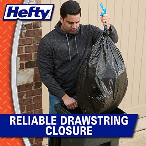 Hefty Ultra Strong Multipurpose Large Trash Bags, Black, Unscented, 30 Gallon (14 Count (Pack of 3)) - size: 14 Count (Pack of 3)