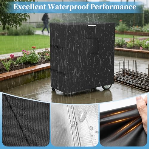 COSHNIBI Welding Cart Cover,Heavy Duty 3 Layers Welder Cart Covers,Suitable for Tig Mig Welder Carts & Plasma Cutter Rolling Welding Carts,37" L x 18" W x 47" H(Cover Only) - size: For 125 cu/ft Welding Cylinders