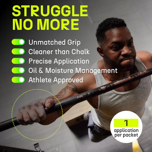 Chalkless Grip Enhancer - Premium Liquid Chalk Alternative & Less Mess Hand Chalk for Weightlifting, Powerlifting, Yoga, Gaming, Climbing, and More, Non-Toxic Long-Lasting & Reliable - style: 0.3 Gram (5 Pack)