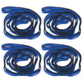 PATIKIL Daisy Chain Straps, Strong Climbing Strap Adjustable Nylon Chain Sling with Loops for Aerial Yoga Hammock Swing - color: Blue, size: 59 Inch