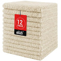 HOMEXCEL Microfiber Washcloths 12 Pack, Highly Absorbent and Soft Face Towel, Multi-Purpose Wash Cloths for Bathroom, Gym, Hotel, Spa and Kitchen, Multicolor 12x12 Inch, Brown - color: Brown