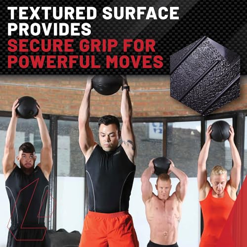 Lifeline Fitness Weighted Slam Ball - Easy to Grip Slam Ball for Home Gym and HIIT Workouts - style: 20 lb
