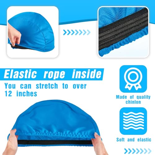 Ramede Football Helmet Covers for Practice Scrimmage Cap Helmet Cover Scrimmage Cap for Youth Adult Football Hockey Training Accessories 10.4 Inch in Diameter - color: Blue, size: Regular Style
