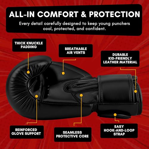 Bundle - Desktop Punching Bag and Boxing Gloves for Kids - Great Kids Boxing Set