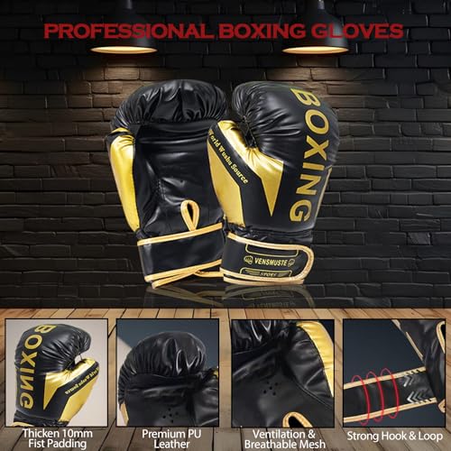 Mesetast Punching Bag for Adults, 4ft Heavy Boxing Bag Set with 12oz Boxing Gloves, MMA Karate Kickboxing Boxing Home Gym Martial Art - Unfilled