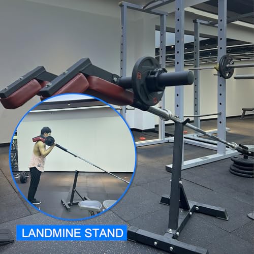 Viking Press Landmine Handle for 2-Inch Barbell, Hack Squat T-Bar Row Attachment Strength Training Accessories, Shoulder Press Landmine Attachment Equipment - color: Style H
