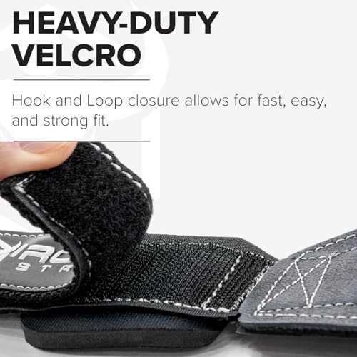 EZ Gripz PRO V2 Lifting Grips for Weightlifting: Weight Lifting Straps for Gym with Adjustable Wrist Neoprene Padding Gripps - Lifting Hooks, Wrist Wraps & Gloves Alternative for Deadlifts & Rows - color: Black/Red, size: Large