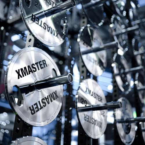XMASTER FITNESS Hand Grip Chrome Steel Plates - size: 25LB Pair