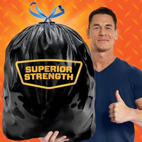 Hefty Strong Large Trash Bags, Black, 30 Gallon, 28 Count - size: 28 Count (Pack of 1)