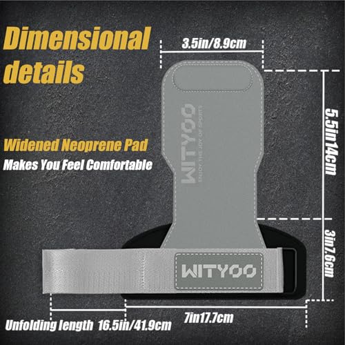 Weight Lifting Wrist Strap, Weightlifting Grip Strap for Gym Deadlifts, Powerlifting, Heavy Shrug, Pull Ups, Three Layer Leather Adjustable Training Accessory Gifts for Men Women Dad Him - color: Light gray