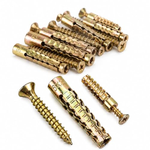 Heavy Duty Hollow Wall Anchors with Screws, Hardware Fastener Assortment