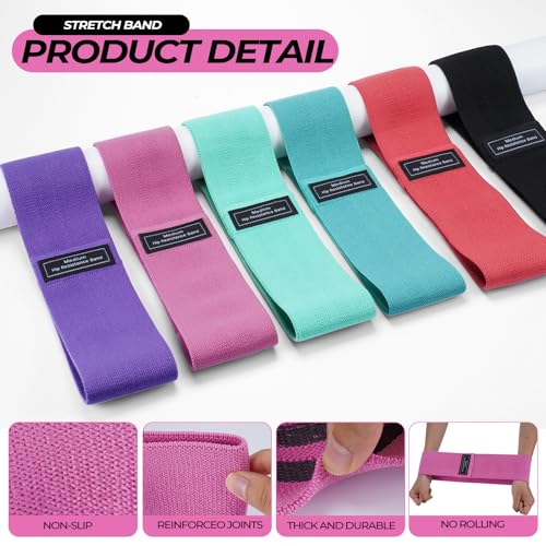 Seenelling 18 Pcs Pilates Ring and Ball Set with Resistance Bands Home Workout Pilates Equipment 11.8 Inch Magic Circle with Padded Handles, Mini Ball for Strength, Toning and Flexibility - color: Multicolor