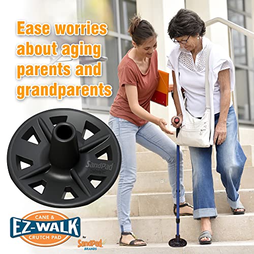 EZ-Walk/SandPad™ LandPad All Terrain Stabilizer Cane Tip by American Ventures Ltd. (Single Pack) - size: Single Pack w/Tape Adapter (Canes Only)