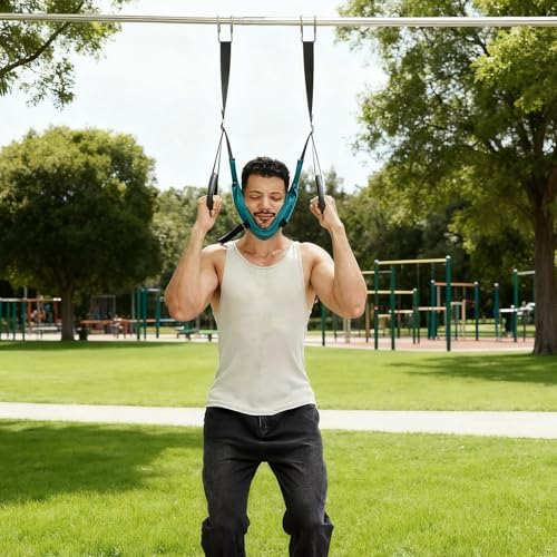 Neck Stretcher Cervical Traction Device, with Comfortable Adjustable Design, 80x30x30cm, Portable Neck Stretcher Hammock, Adjustable Spine Relief Tool, Soft and Comfortable Fit, for Daily Health