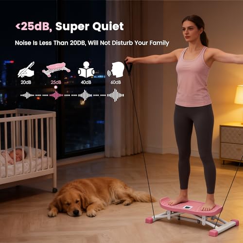 soges Balance Board Trainer with Resistance Bands & LCD Display, Ski Balancing Machine for Full Body Workout, Wobble Board Core & Cardio Stepper for Home Gym, 330 LBS Capacity