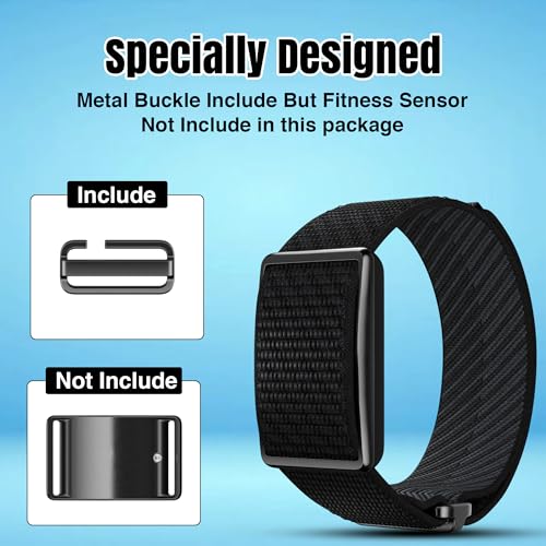 DADO Breathable Nylon Replacement Watch Band Compatible with Polar Loop – Lightweight, Ideal for All Weather Use Sport Strap with Adjustable Hook & Loop Closure - color: Night Black