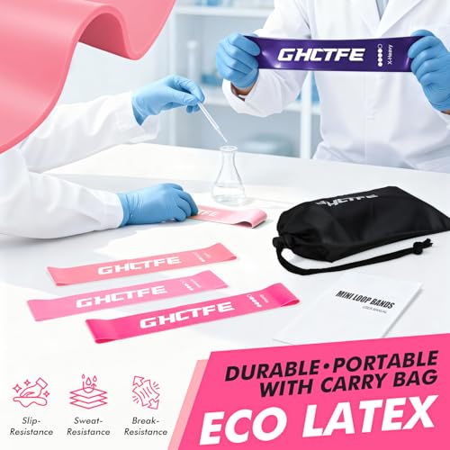 20/100PCS Resistance Bands Bulk Set for Trainers, Small Groups & Fitness Classes, Mini Bands for Glutes, Legs, and Core Workouts, Loop Exercise Bands with Storage Bag, Gift for Workout Buddies - color: Pink gradient-20PCS