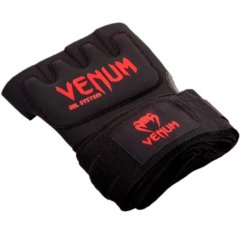 Venum Venum Gel Kontact Quick Wraps - color: Black/Red, size: Large