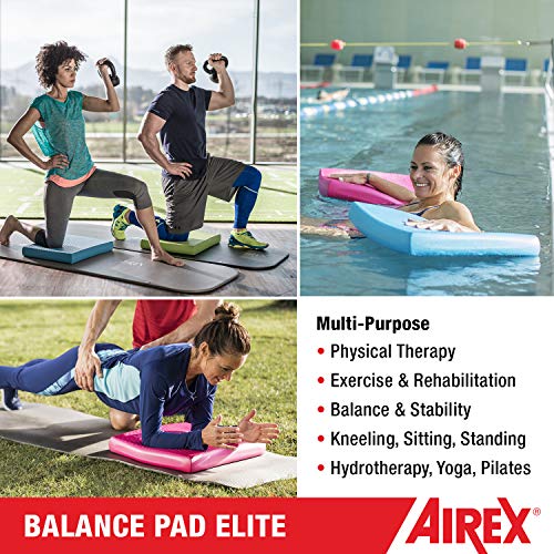 AIREX Balance Pad – Stability Trainer for Balance, Stretching, Physical Therapy, Exercise, Mobility, Rehabilitation and Core Training Non-Slip Closed Cell Foam Premium Balance Pad - color: Lava, size: Elite