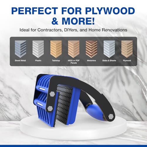 Gearwiz Panel Carrier Tool – Carry Plywood & Large Sheets up to 100 lbs – One-Handed Ergonomic Grip – Heavy-Duty Woodworking & Construction Sheet Lifter for 4x8 Panels – NOT FOR DRYWALL – 2 Pack