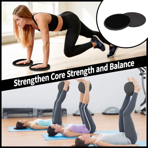 DICYWUDI Pilates Essentials Kit for Home Women, Pilates Equipment for Workouts, 6 Fabric Resistance Bands, 12 Inch Magic Circle Yoga Ring, Mini Exercise Ball, Great Exercise Equipment - color: 13pcs Black set