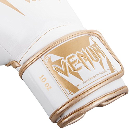 Venum Giant 3.0 Boxing Gloves - Nappa Leather - color: White/Gold, size: 8 oz
