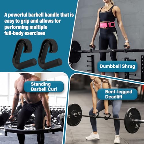 Neutral Grip Pull Up Handles Attachment for Pull up Bars, Barbells & Resistance Bands, Ergonomic, Portable, Durable Handles with Non-Slip Design for Home Gym