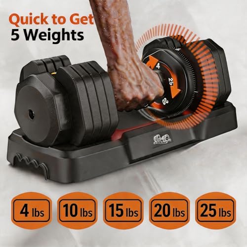2026 New 15-in-1 Adjustable Dumbbell Set 105/52.5lb – Instant Weight Swap, Storage Box, Non-Slip, 3-Yr Service - color: Dark