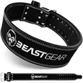 Beast Gear Weight Lifting Belt - Leather Power Lifting Belt for Men，10mm Thick Weightlifting Belt for Deadlifts, Back Support Squats Belts for Powerlifting, Crossfit Gym Belt for Men Women - size: M
