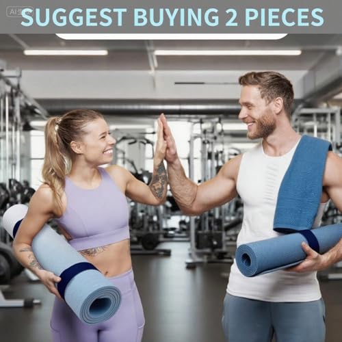 Yoga Mat Carrier Strap, Adjustable Thick Straps Sling for Carrying Large Mats, Stretching Band - color: Slap Band Blue