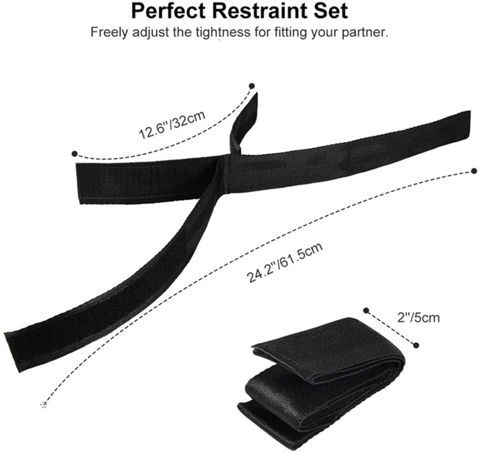 BDSM Sex Bondage Restraints Kit Toys Bed Restraints Sex Ties for Ankles and Wrists Bar Arm and Leg Thigh Restraints Sex Resistance Bands Bed Sexual Restraint Ropes Lanyards Adult Play Couples Sweater