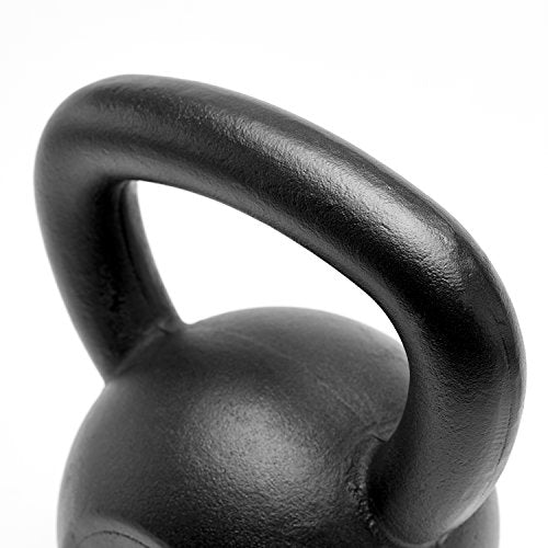 Powder Coated Solid Cast Iron Kettlebell Weights Set 5lb to 45lb Various Combination - color: Q-Black(40+40)lb